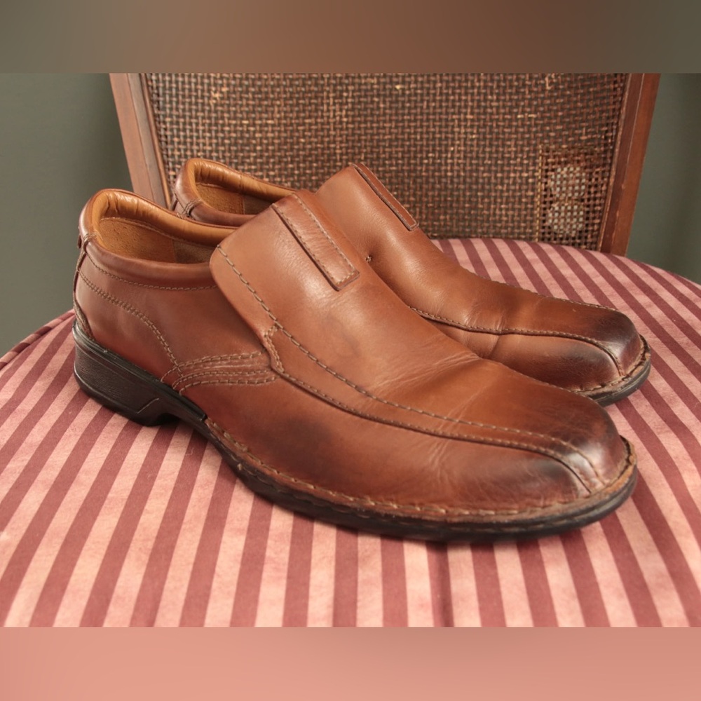 Clarks Men's Tan Leather Loafers